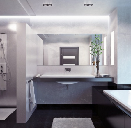 Vanna CLASSICA 170x75cm ar U/L veida paneli un sifonu