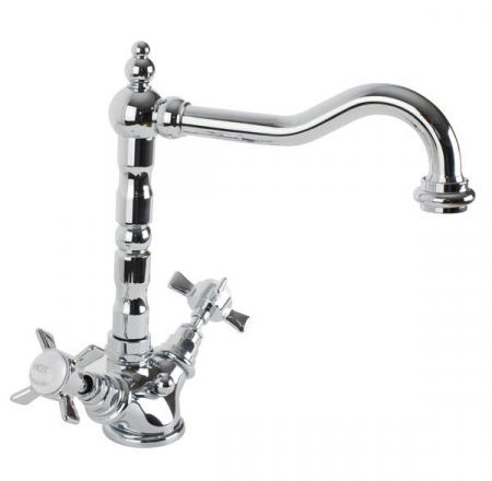 BIANCHI izlietnes maisītāji OLD ENGLAND ar vārstu 1 1/4`, hromēts