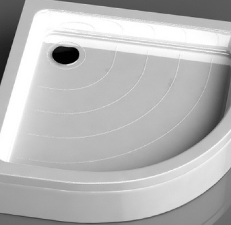 Akmens masas paliktnis R-80*80 pusaplis ar paneli BEZ sifona