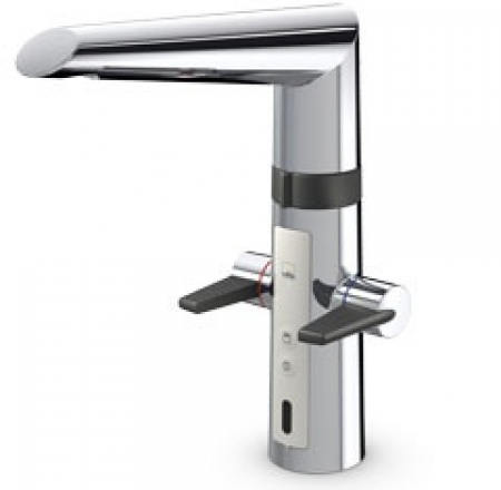 Virtuves jaucējkrāns OPTIMA Hybrid 3V ar sensoru un mazg.maš.ventīli, hroms