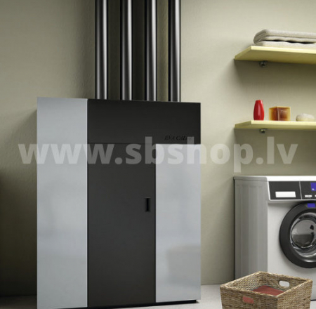 Granulu kamīns Eva Calor FUTURA 18,5 kW, 4 gaisa izvadi