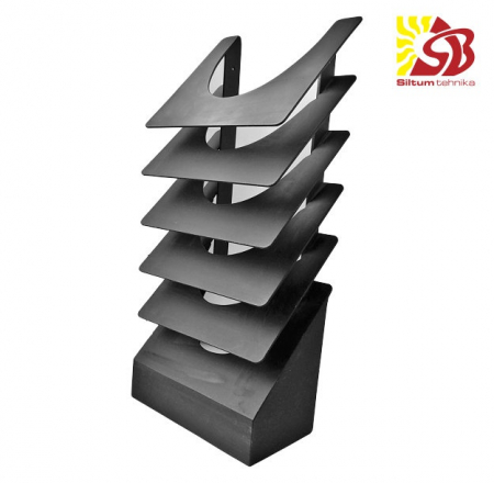 Melnā tērauda skursteņa žalūzijas d150