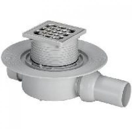 Kanalizācijas trapi vannas istabai  ar 2 pievienojumiem