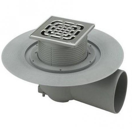 Kanalizācijas trapi d100, ar flanci 1.7l/s