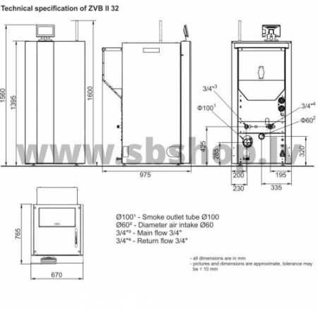 Granulu kamīns CentroPelet ZVB II 20kW ar centralapkuri, Touch