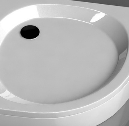 Akmens masas paliktnis RS-90*90 pusaplis ar paneli BEZ sifona