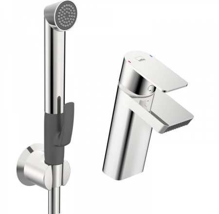 ORAS Stela izlietnes ar bidettu un kaskādes izteci, hroms