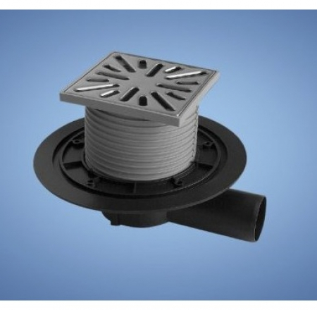 Grīdas noteces - nerūsējošā tērauda PVBU DN50 ar sānu izeju