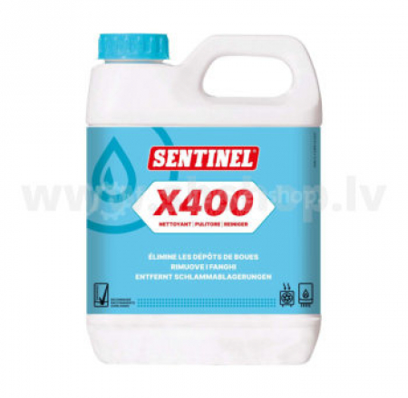 Piedeva tīrīšanai un nogulšņu noņemšanai SENTINEL X400 Sludge Remover, 1L, kastē 12gb.