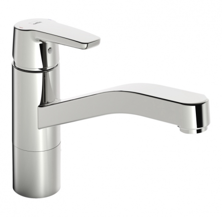 Mais.ORAS SAGA virtuves, ar grozāmu izteku, hroms