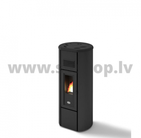 Granulu kamīns Eva Calor HEIDI 6 kW pelēka