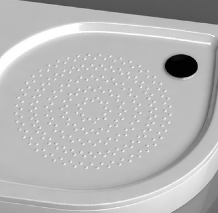 Paliktnis RR-90*90 (500) ar paneli BEZ sifona Vispool, balts