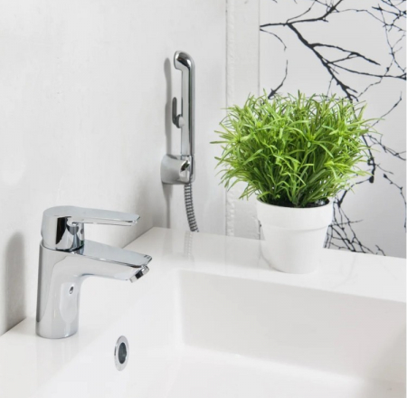 ORAS SAGA izlietnes maisītājs ar bidetta rokas dušu, hroms