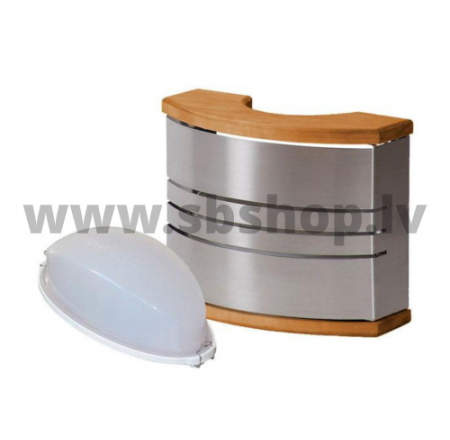 Harvia Saunas lampa ar nerūsējoša tērauda aizsargu