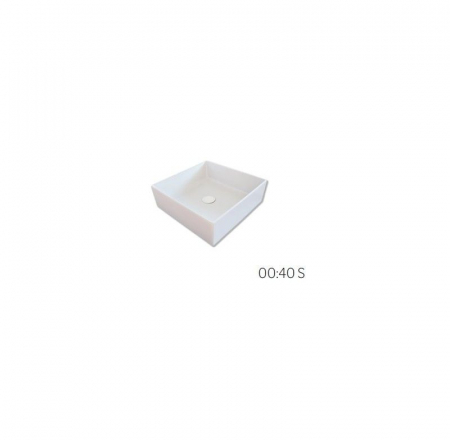 Izlietne HAPPY HOUR 00:40S, 40x40x15cm, balta HATRIA