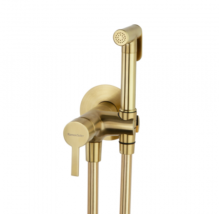 Bidetta ar magnētisko vārstu, iebūvējama, RamonSoler brushed gold