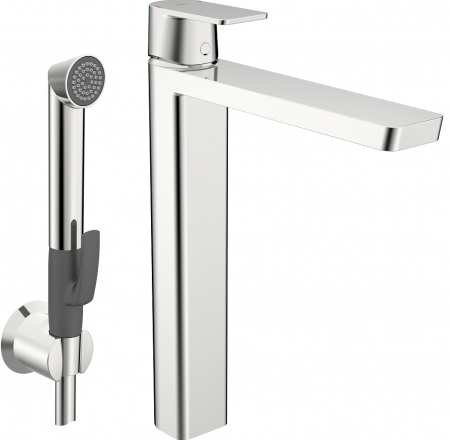 ORAS Stela izlietnes augstais maisītājs ar bidettu, hroms