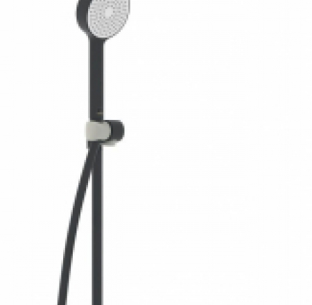 ORAS NOVA  dušas kolonna ar termostatu, lietus dušu un rokas dušu, melns matēts