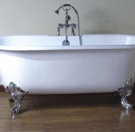 Čuguna vanna EMĪLIJA 1850x770x745 ar hromētām kājām