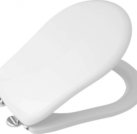WC poda vāks RETRO soft close, hromēts/balts