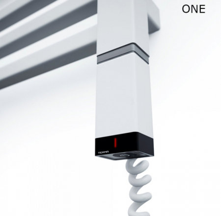 Dvieļu žāvētājs TERMA BONE ONE elektrisks 1260x600mm, E8, balts matēts ar rozeti
