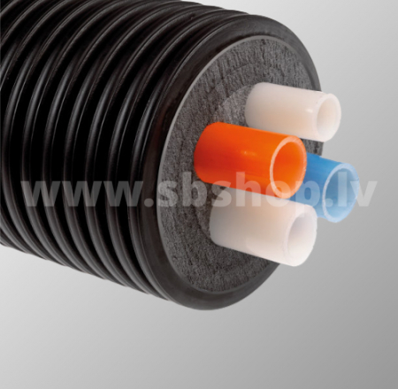 Siltumtrase QUADRUPLE 160/2x25Hx2.3+25Sx3.5+20Sx2.8 TERENDIS 6m