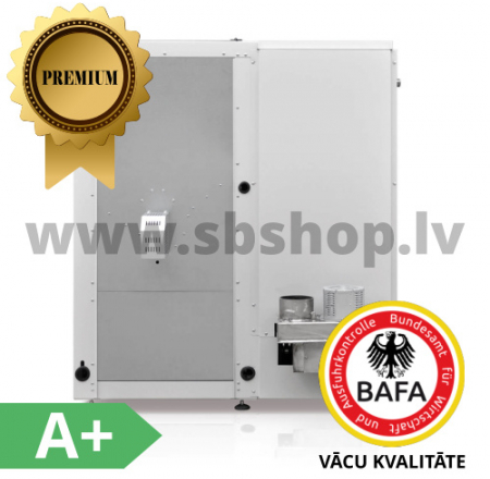 HKS LAZAR Granulu apkures katli Interfire 11kW ar 240L bunkuru