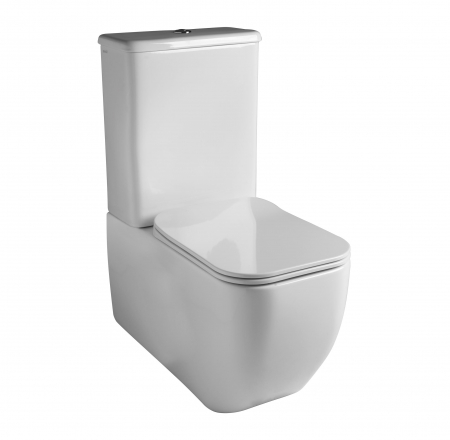 WC pods BRIO ar skal.kasti un SLIM SC vāku, balts GSG Ceramica