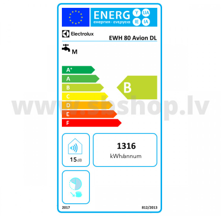Electrolux elektriskie boileri EWH 80 DL Formax