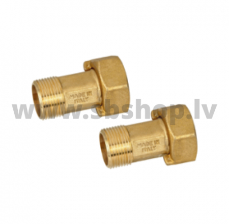 Ūdens skaitītāja sav. 1"Mx1'1/4"F (2gab.kompl.) BUGATTI