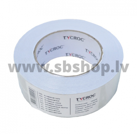 TYCROC Alumīnija līmlente +100C 50mx45mm (40u)