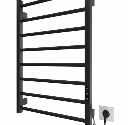 MARIO Dvieļu žāvētājs LEED elektrisks 770x530mm melns matēts
