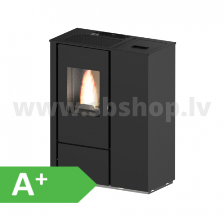 Granulu kamīns Eva Calor CARMEN 7kW melns