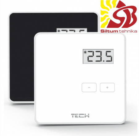 TECH Istabas termostats Melns EU-R-8b bezvadu (priekš L-8)