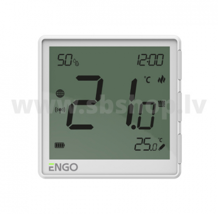 Termostats ENGO EONE-BATW ZigBee balts