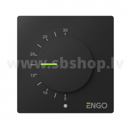 Termostats ENGO ESIMPLE 230V ZigBee smart, melns