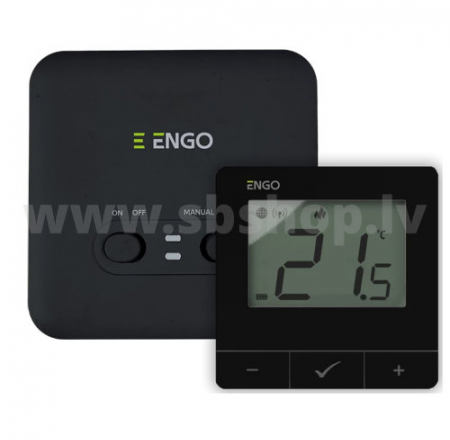 Termostats ENGO E20i-B bezvadu, melns