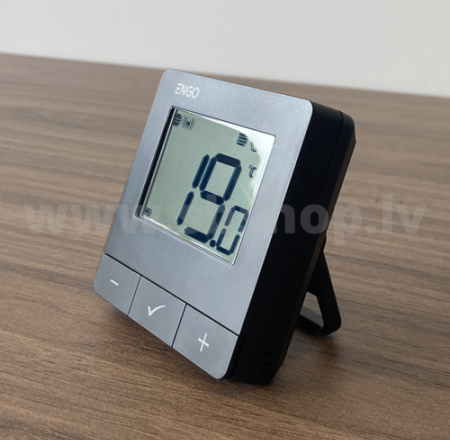 Termostats ENGO E20i-B bezvadu, melns