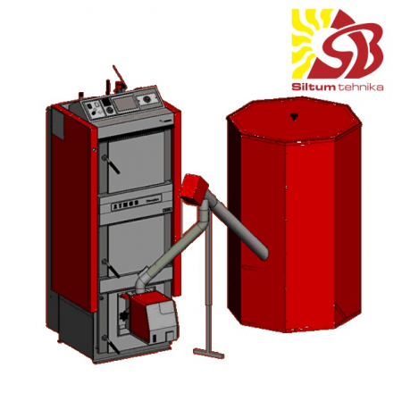 Atmos kombinētie granulu apkures katli DC 30 SPX 30/6 - 20kW