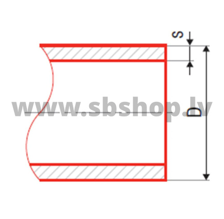 Pelēka plastmasa caurule FASER HOT S4 SDR9 D32x3.6 PP-RCT Fv-Plast