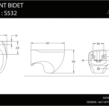 WC Bidē ACCENT piek. balts 100