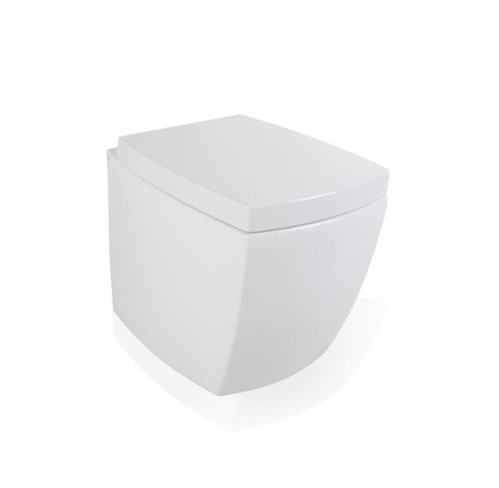 WC pods SQUARE balts ar s/c vāku
