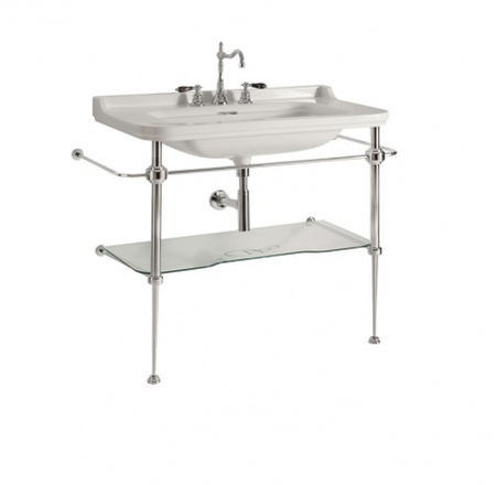 Izlietne WALDORF 100x55 balta, hromēts