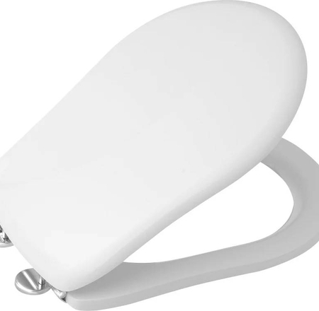 WC poda vāks RETRO soft close, hromēts/balts