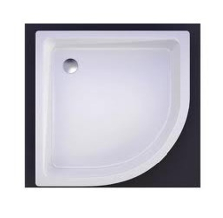 Akmens masas paliktnis R-90, 90x90x25cm pusaplis ar paneli, BEZ sifona