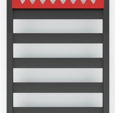 Dvieļu žāvētājs TERMA VIVO 910x500mm RAL9005 matēts MELNS