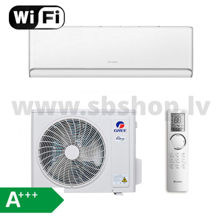 GREE Kondicionieris Airy LCLH 7.1/7.8kW, balts ar WIFI +UVC lampa (+GWH24AVEXF-K6DNA1A/O)