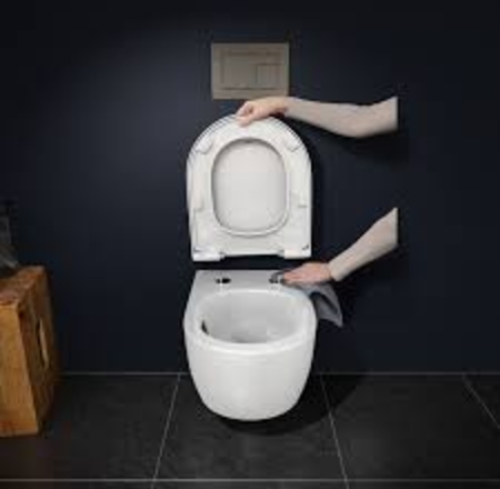TECEloft WC komplekts ar cyclon noskalošanas sistēmu ar SC vāku VORTEX