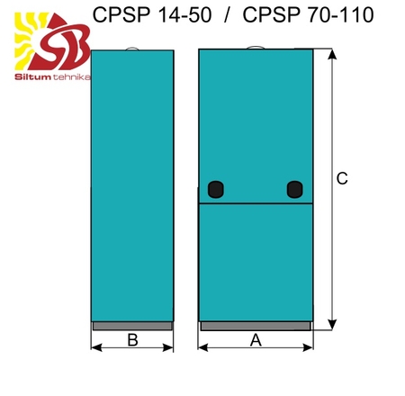CENTROMETAL Granulu bunkuri CPSPM 14-50 (230L)