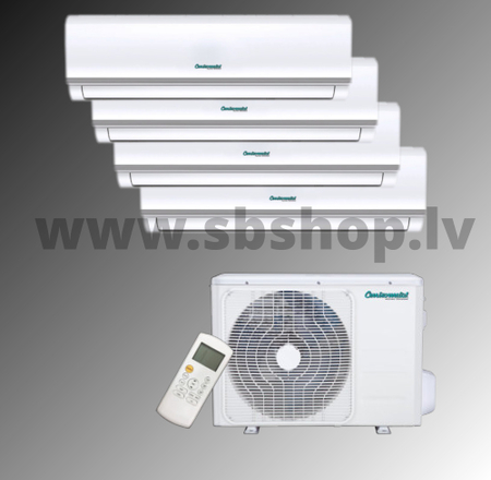Centrometal kondicionieri/siltumsūkņi gaiss gaiss QUADRUPLE SPLIT 3x9000 +12000 BTU/h R32 A/C=10.60;Apk:11.10kW